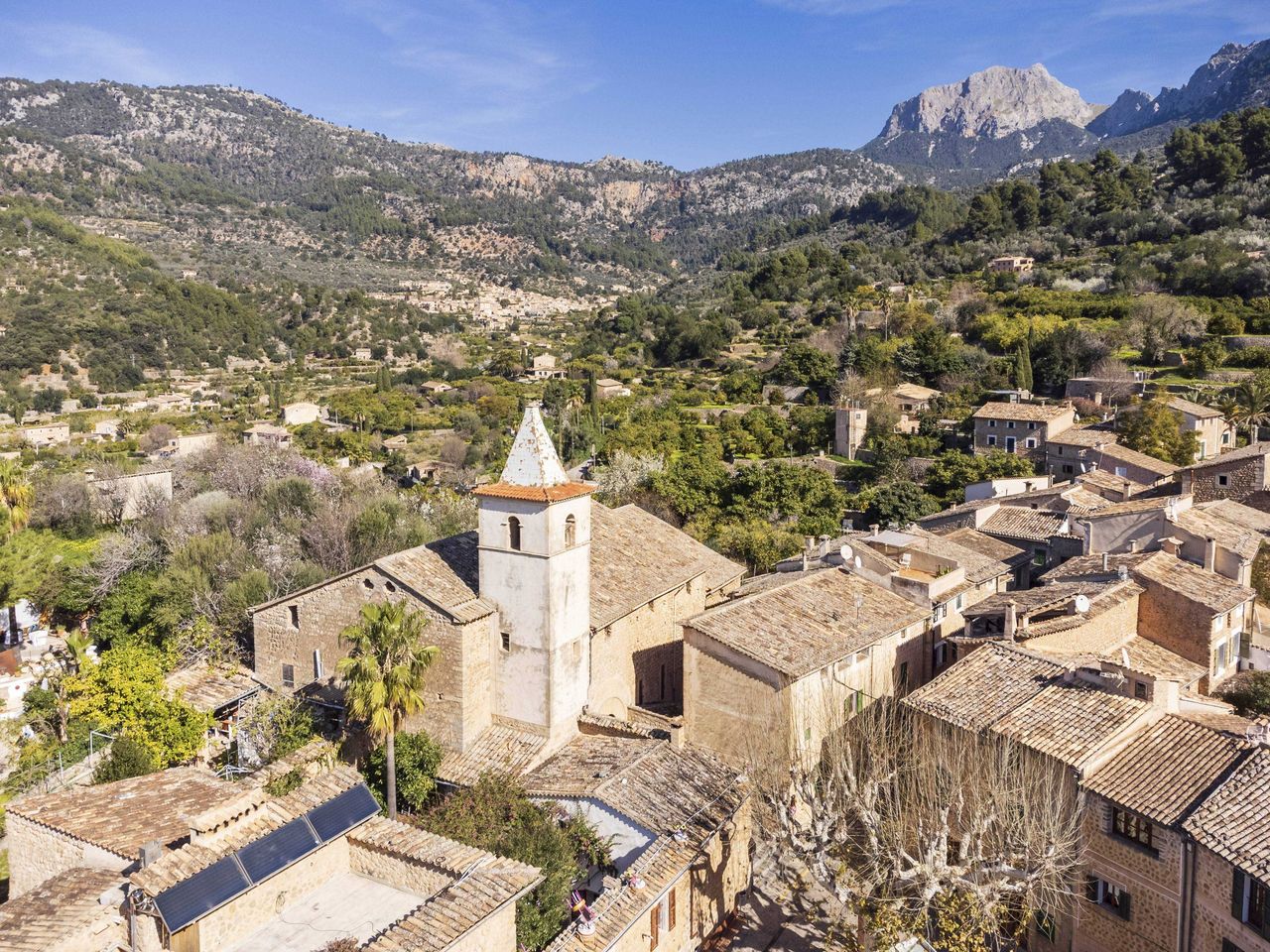 Blick auf Biniaraix, Mallorca