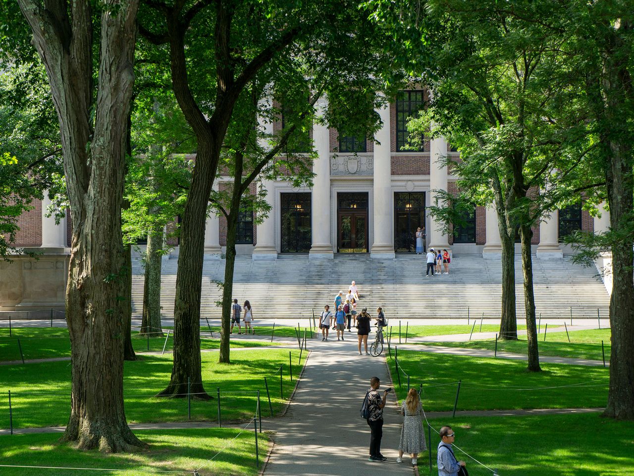 Widener Library in Harvard, Au&szlig;enansicht
