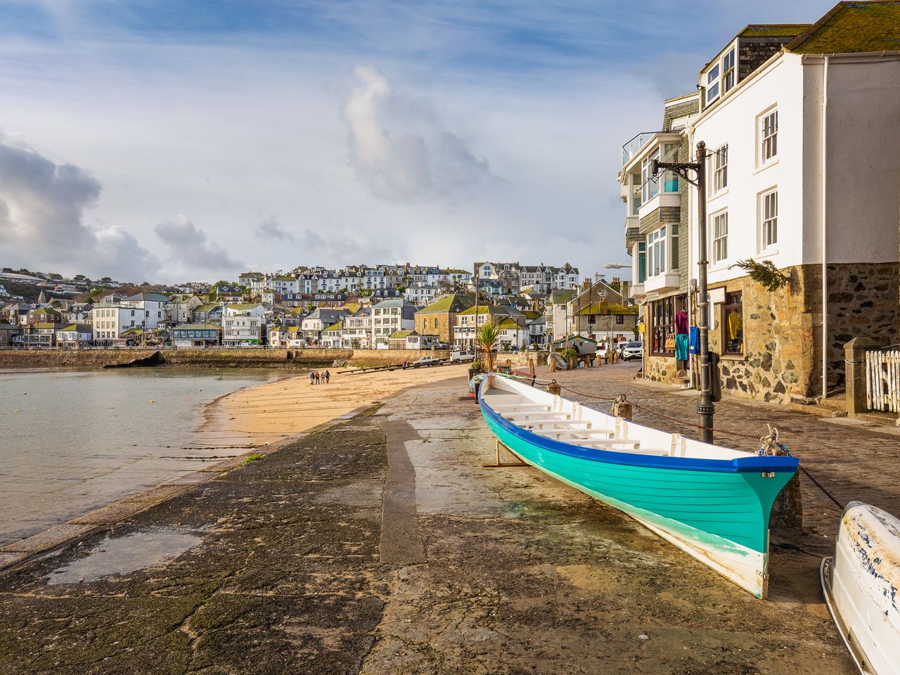 Strand in St Ives, Küstenstadt