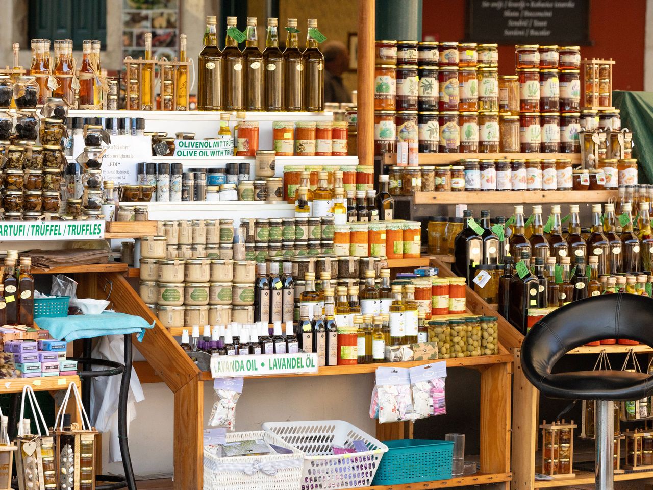 Marktstand in Rovinj
