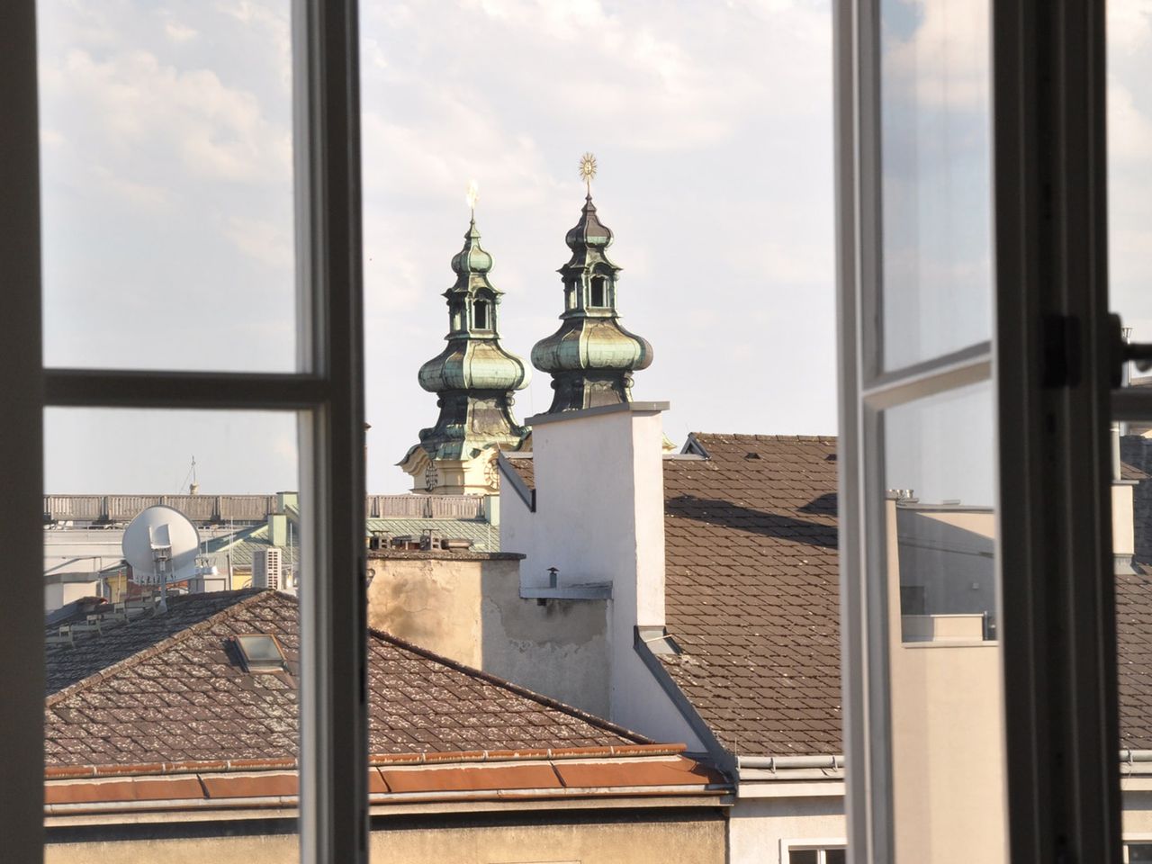 Blick auf die Altstadt von Linz