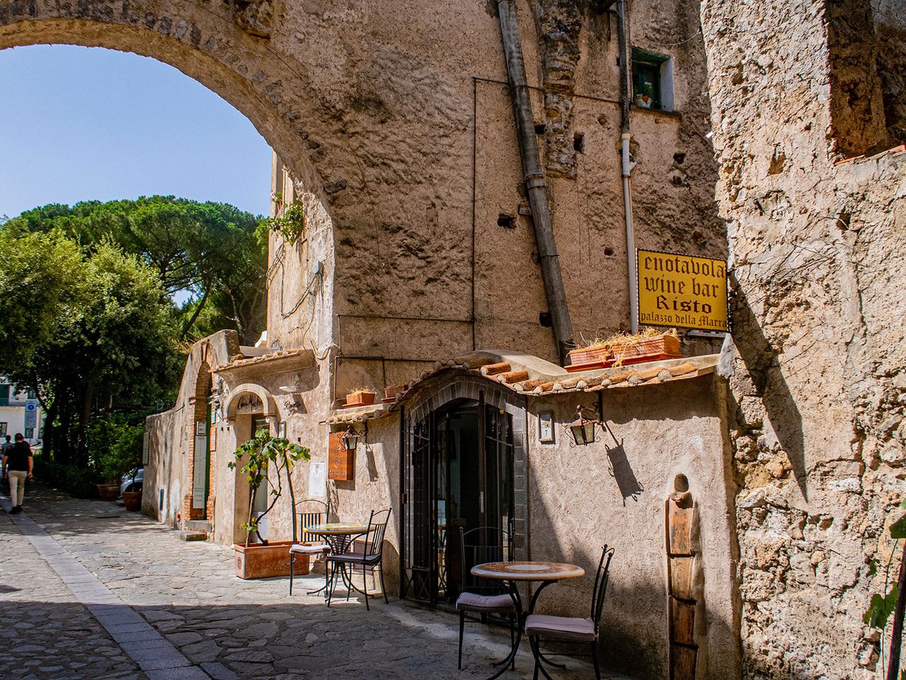 Gasse in Ravello, Dorf an der Amalfiküste