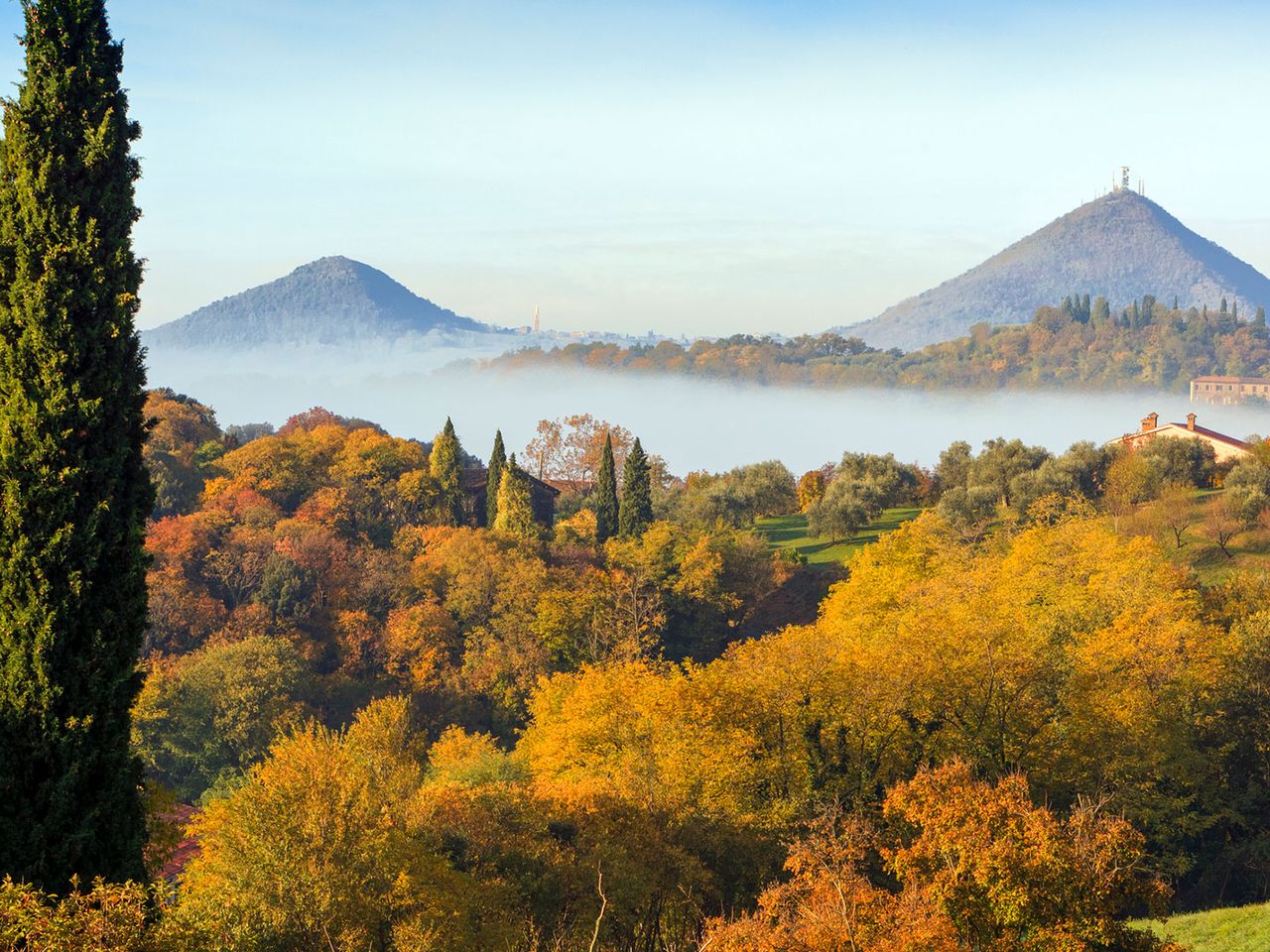 Euganeische Hügel, Landschaft bei Padua