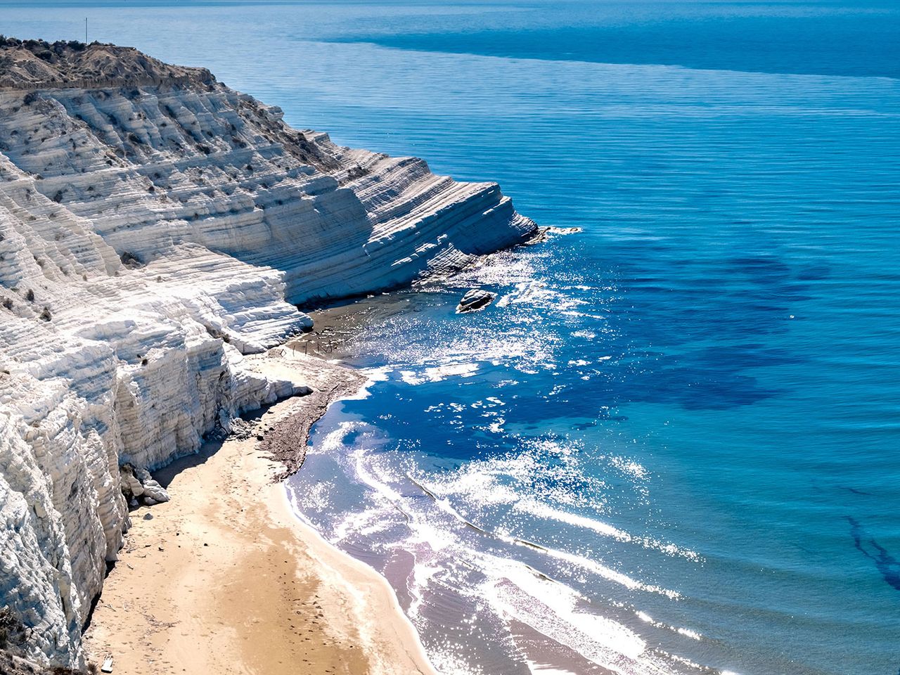 Scala dei Turchi und Strand