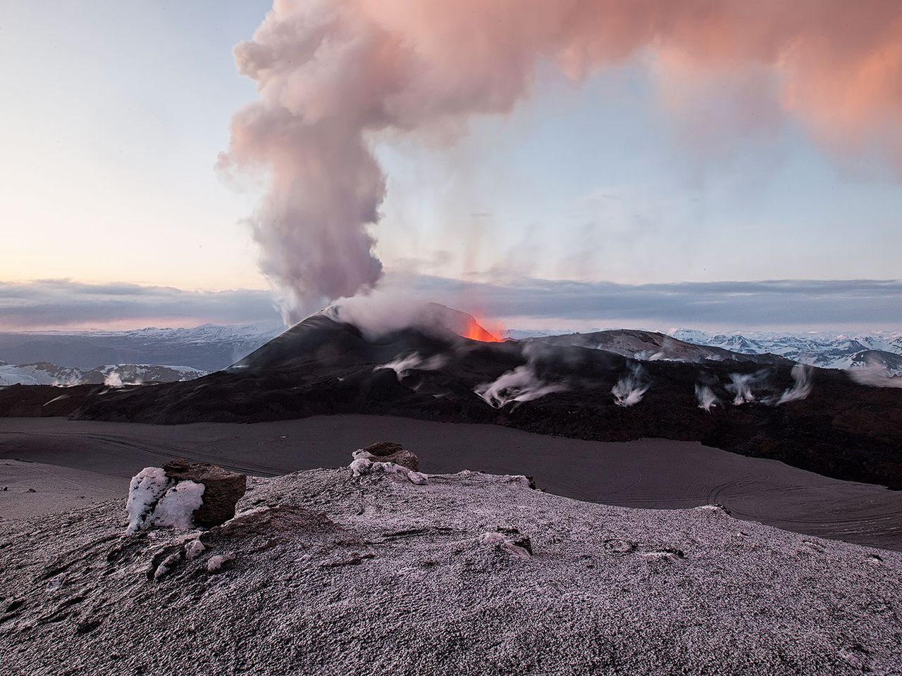 Eruption am Eyjafjallojökull