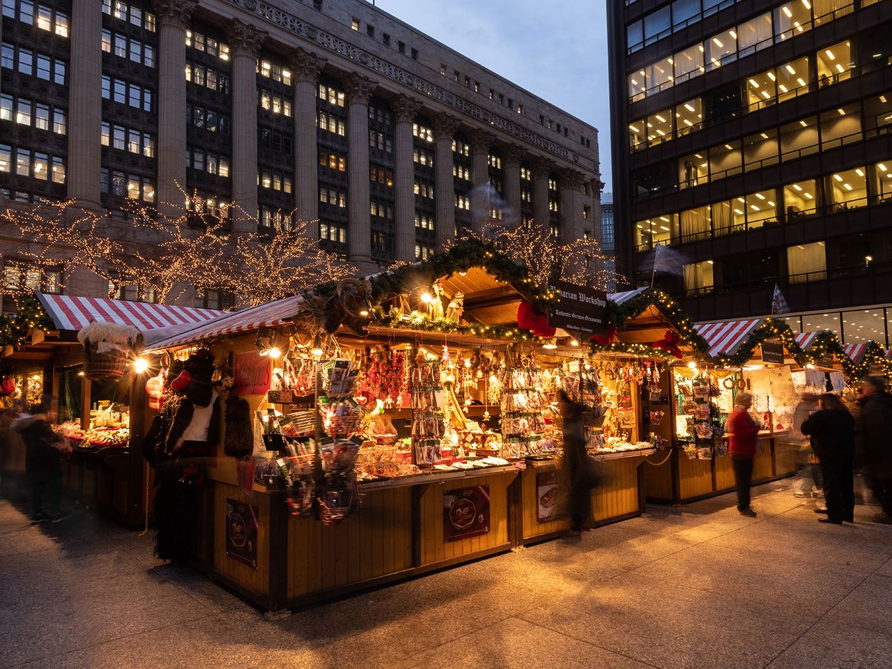 Chicagos Christkindlmarkt auf dem Daley Plaza