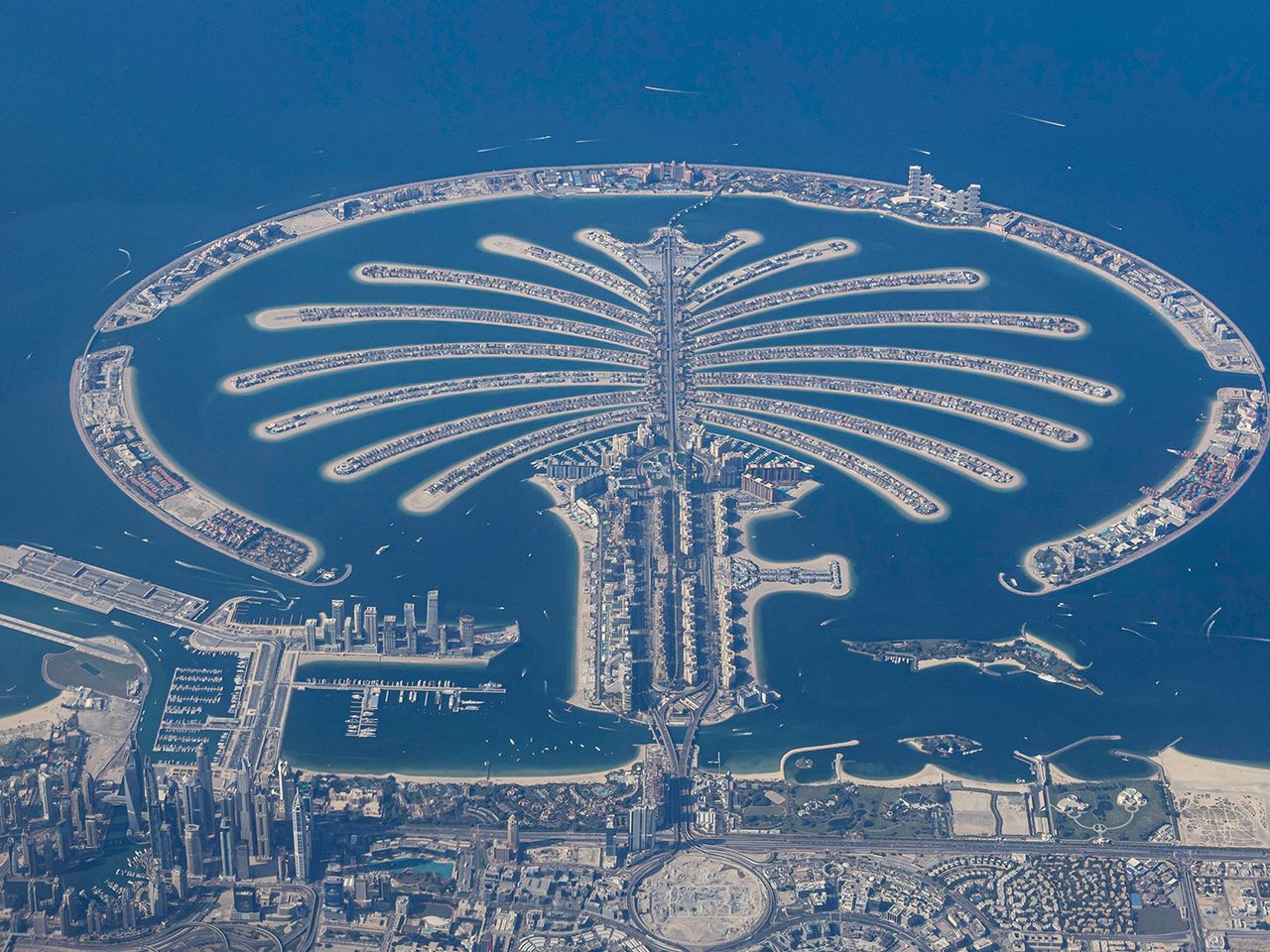 Künstliche Inseln The Palm von Dubai