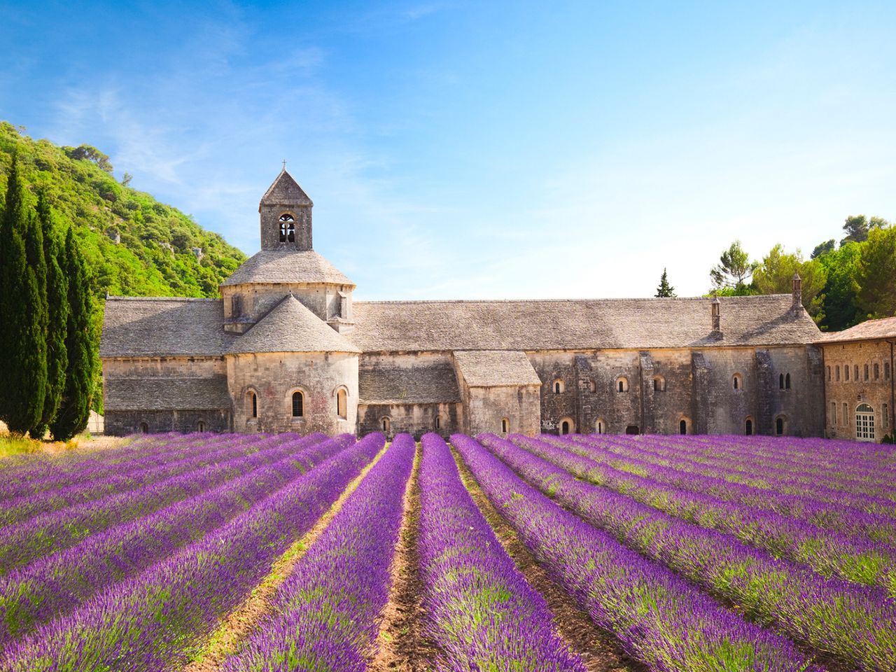 Abtei von Senanque in der Provence, Frankreich