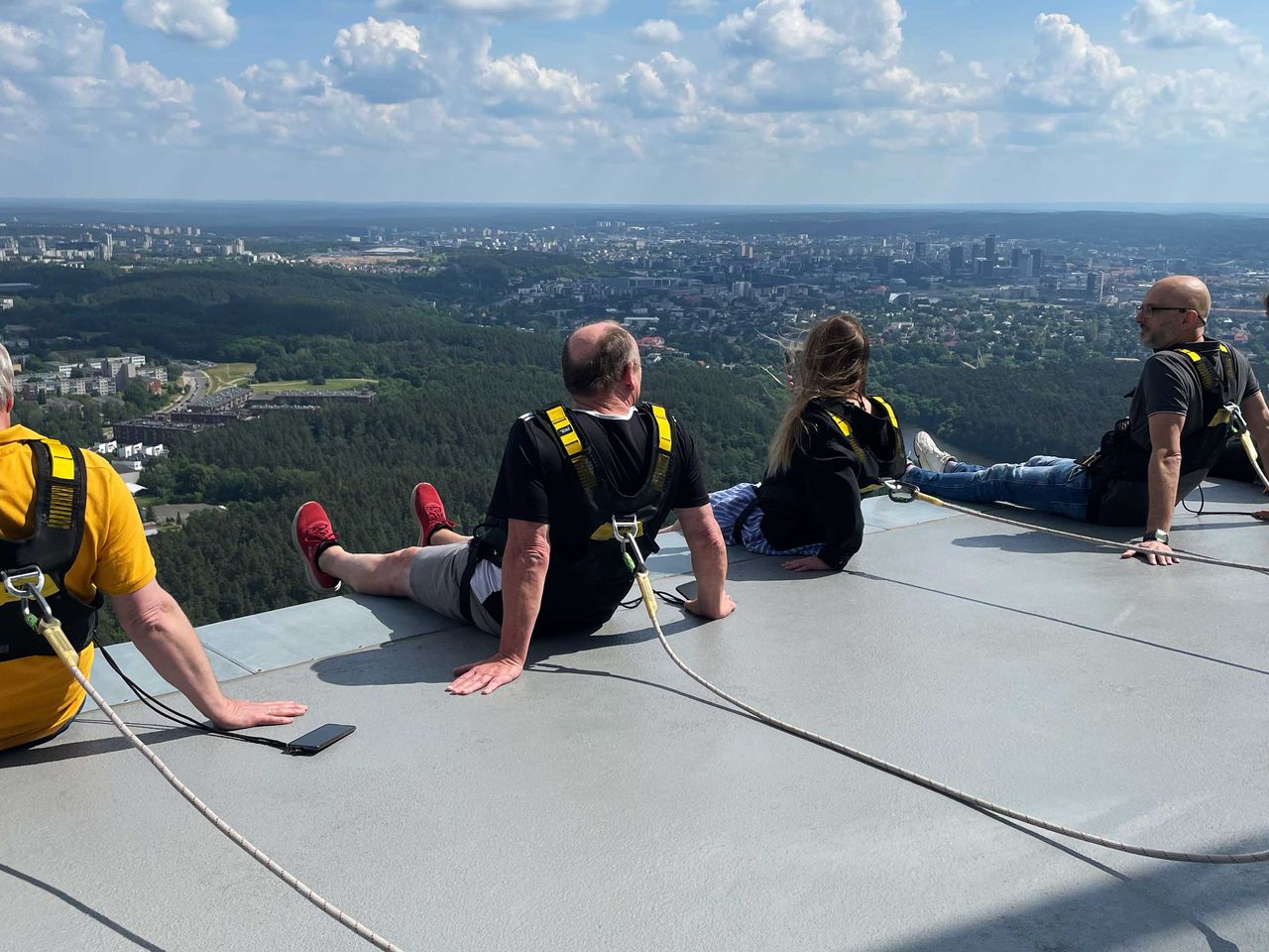 Edge Walk auf dem Fernsehturm Vilnius