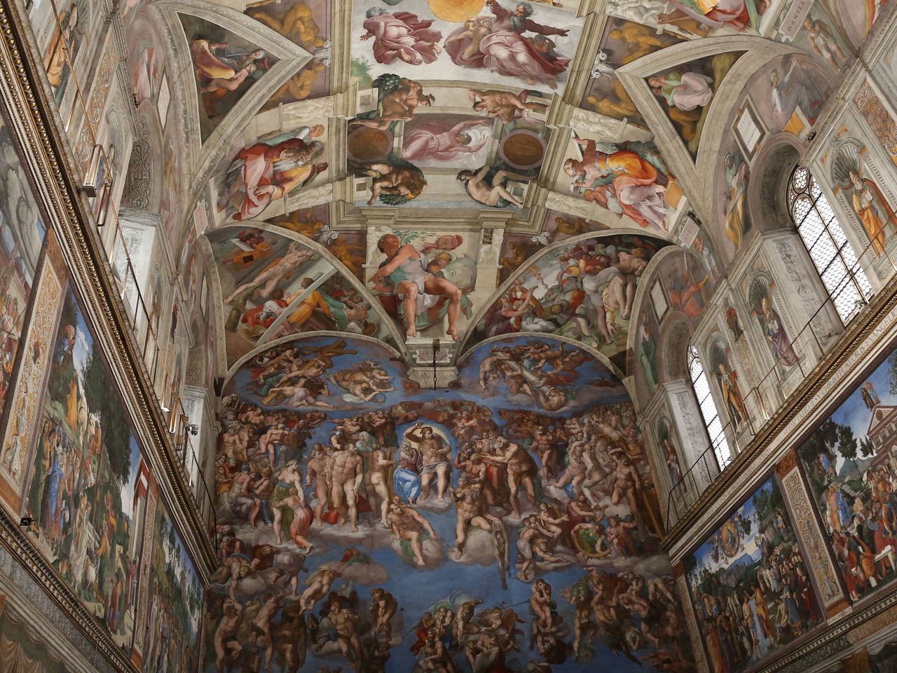 Sixtinische Kapelle, Blick zur Decke