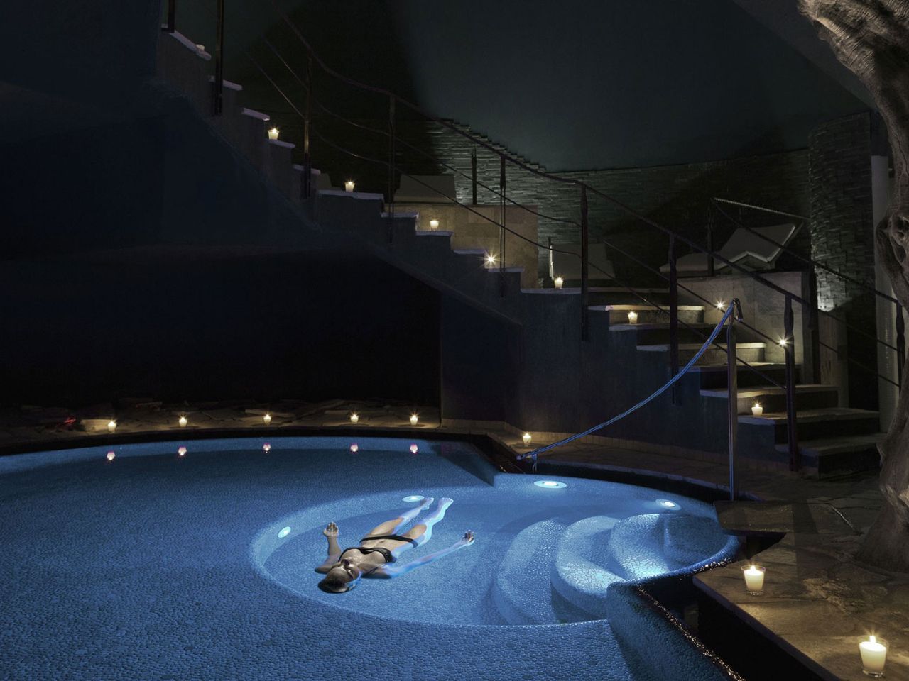 Salzwasserpool im Lefay Resort & SPA Lago di Garda