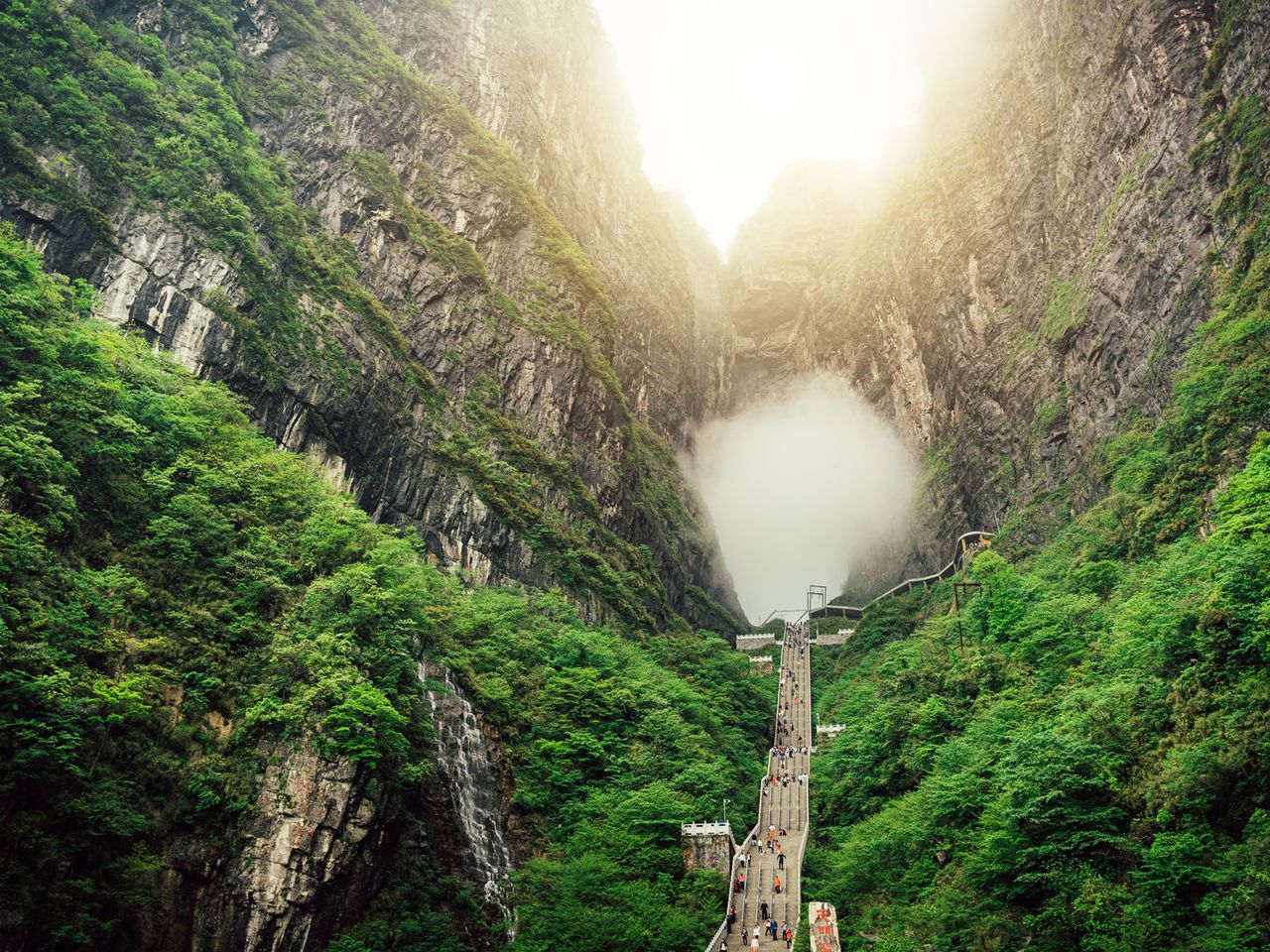 Berg Tianmen und Himmelstor, China