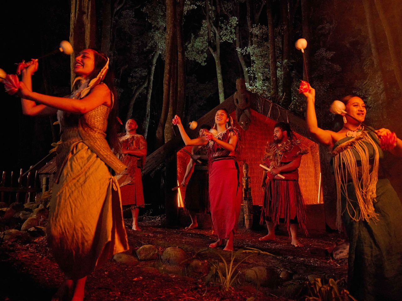 Maori Te Pā Tū, Rotorua in Neuseeland