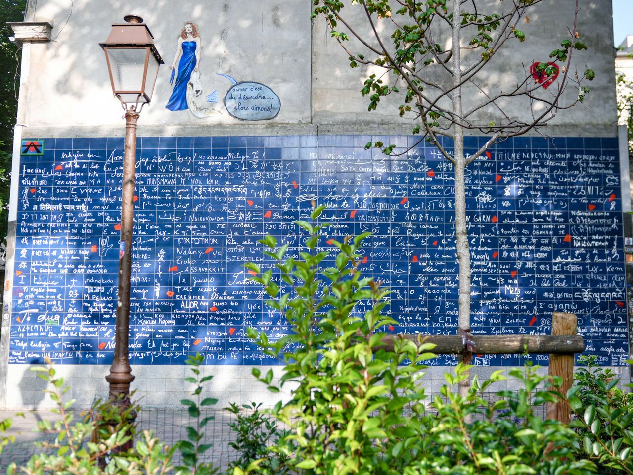 Liebesmauer in Paris