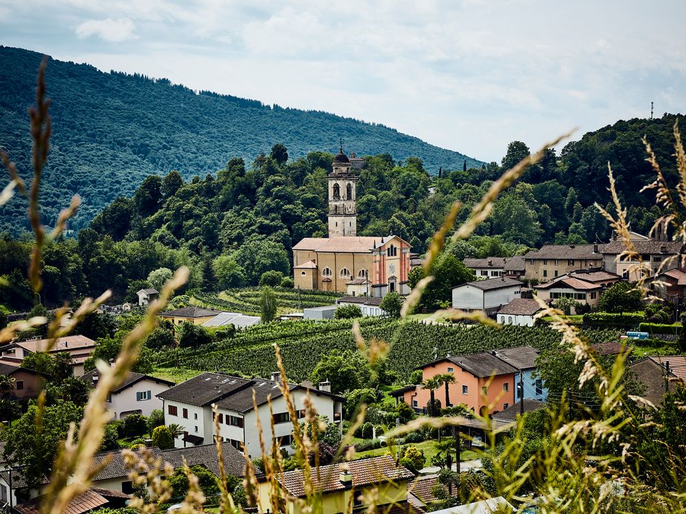 Blick auf Sessa, Schweiz 