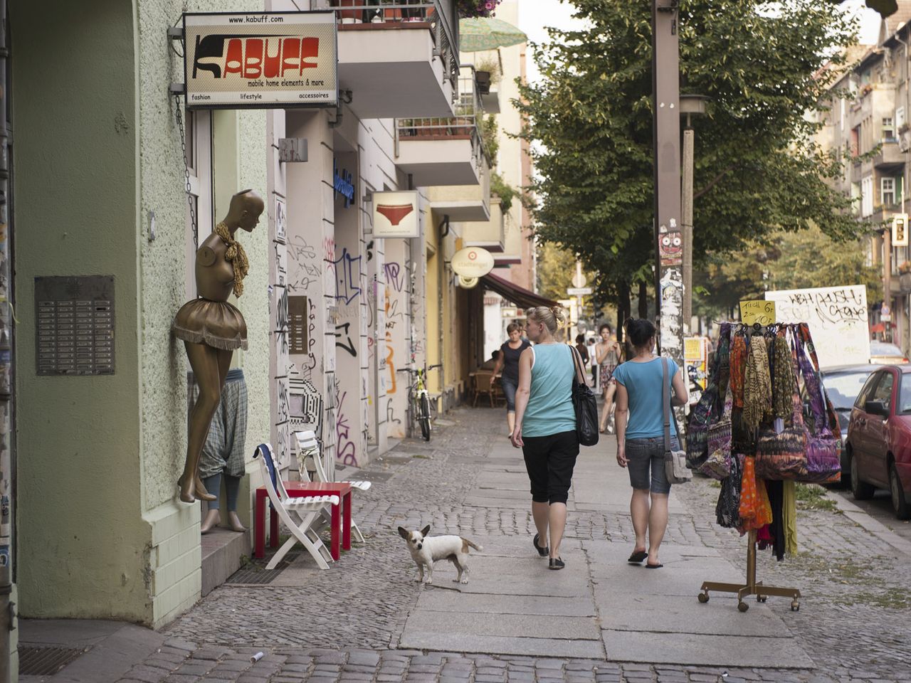 Die Wühlischstraße in Berlin Friedrichshain