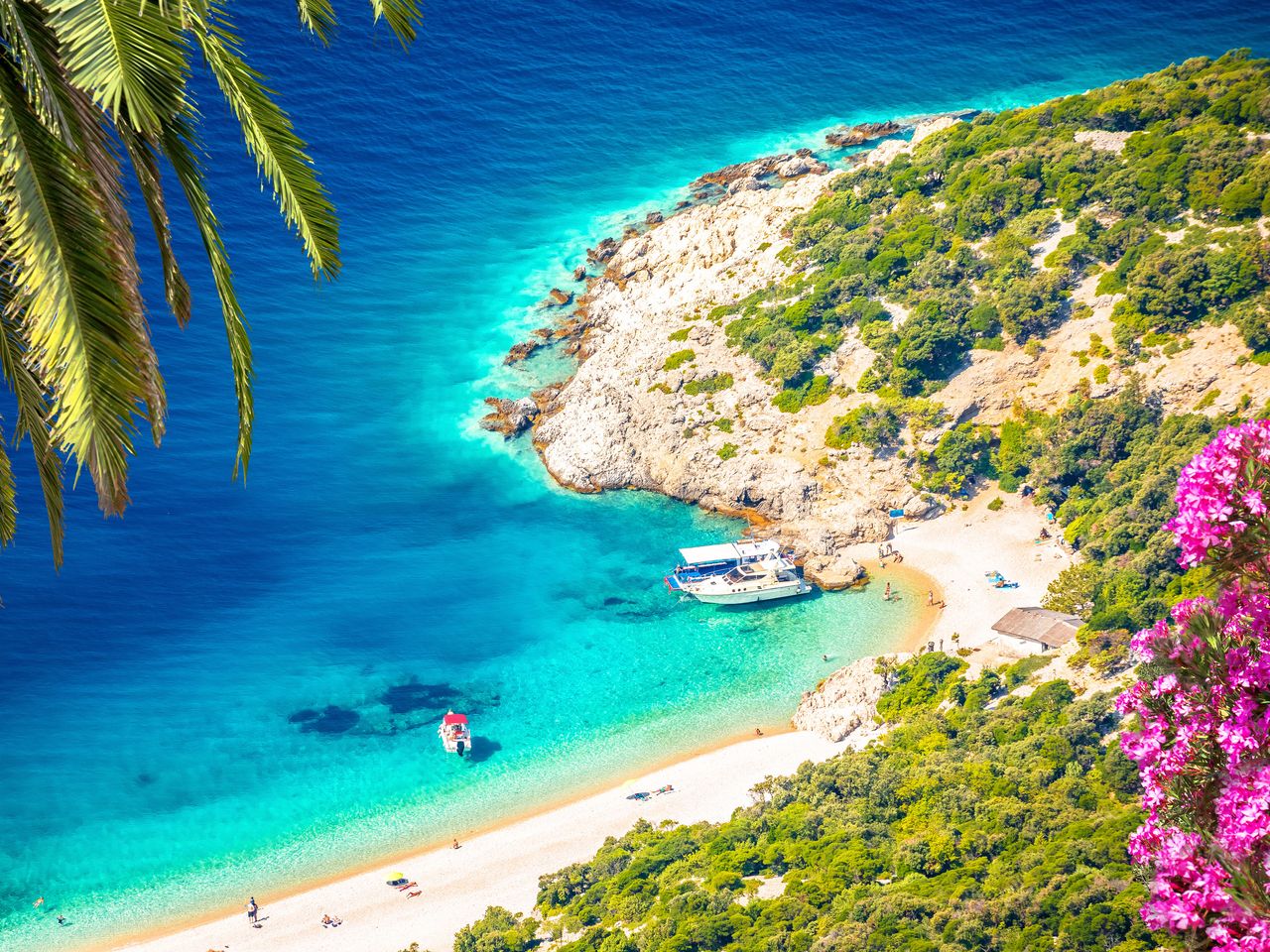Badebucht auf der Insel Cres in Kroatien