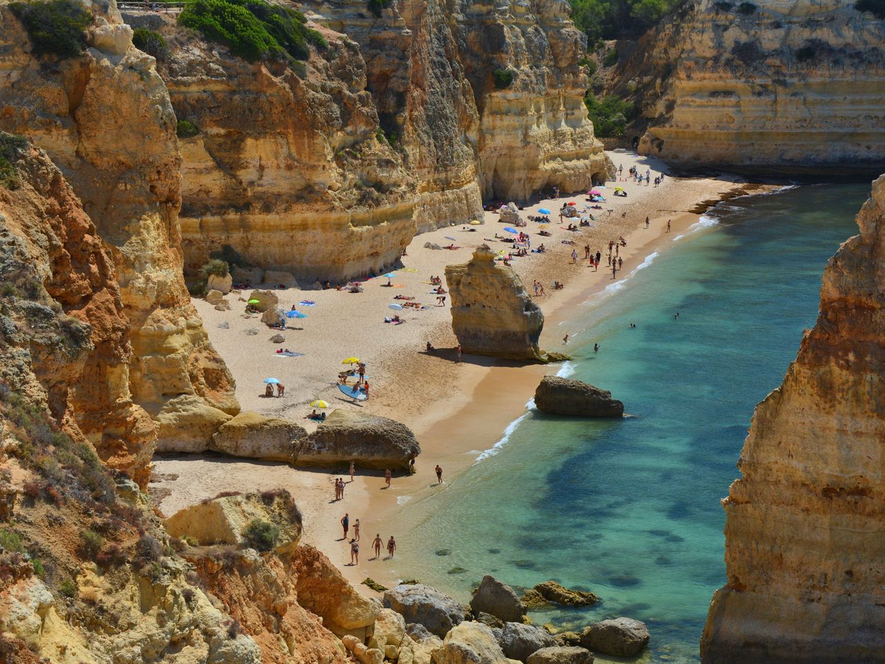 Praia do Marinha, Strand an der Algarve, Bucht