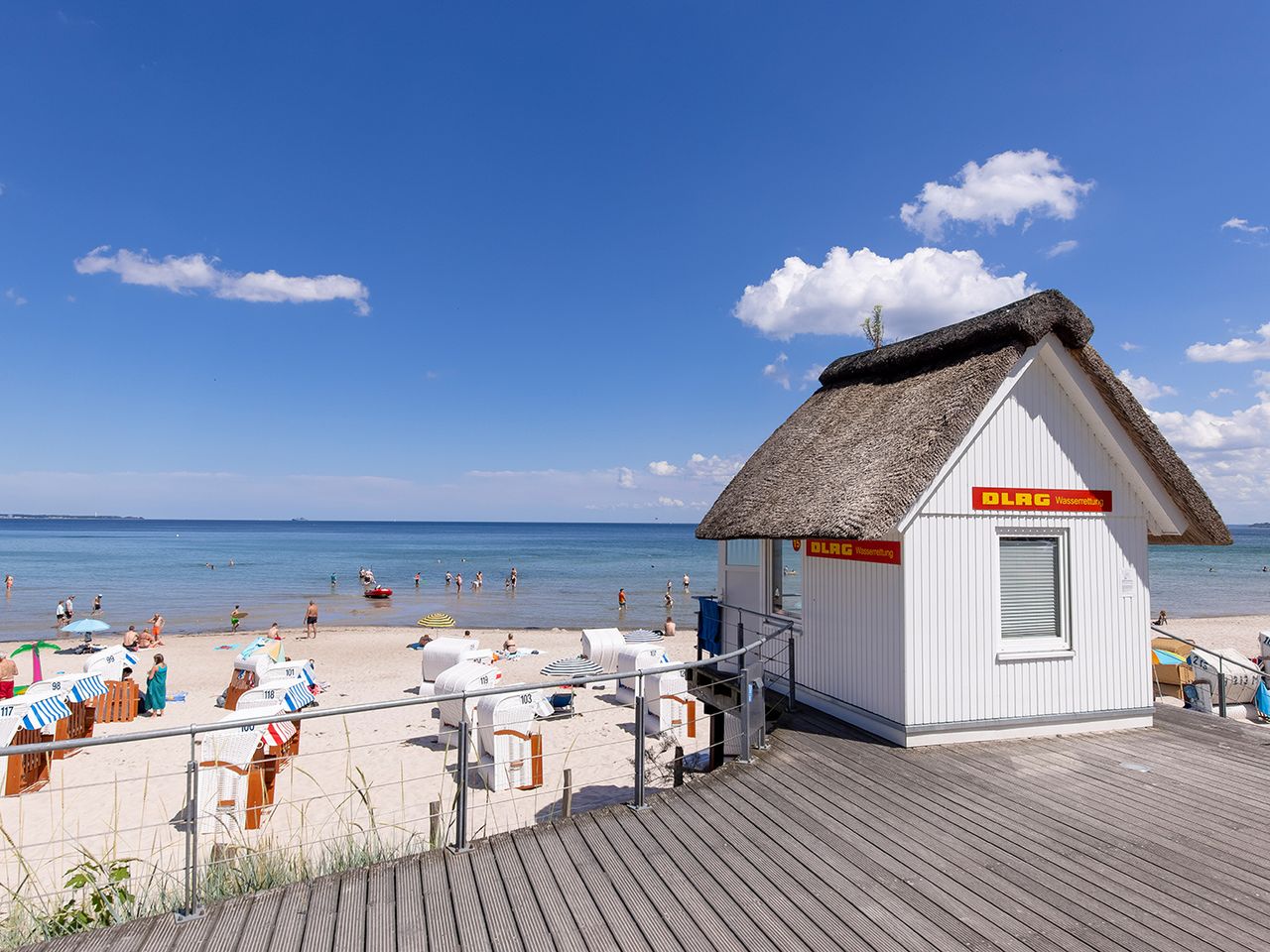 Blick auf den Strand von Scharbeutz