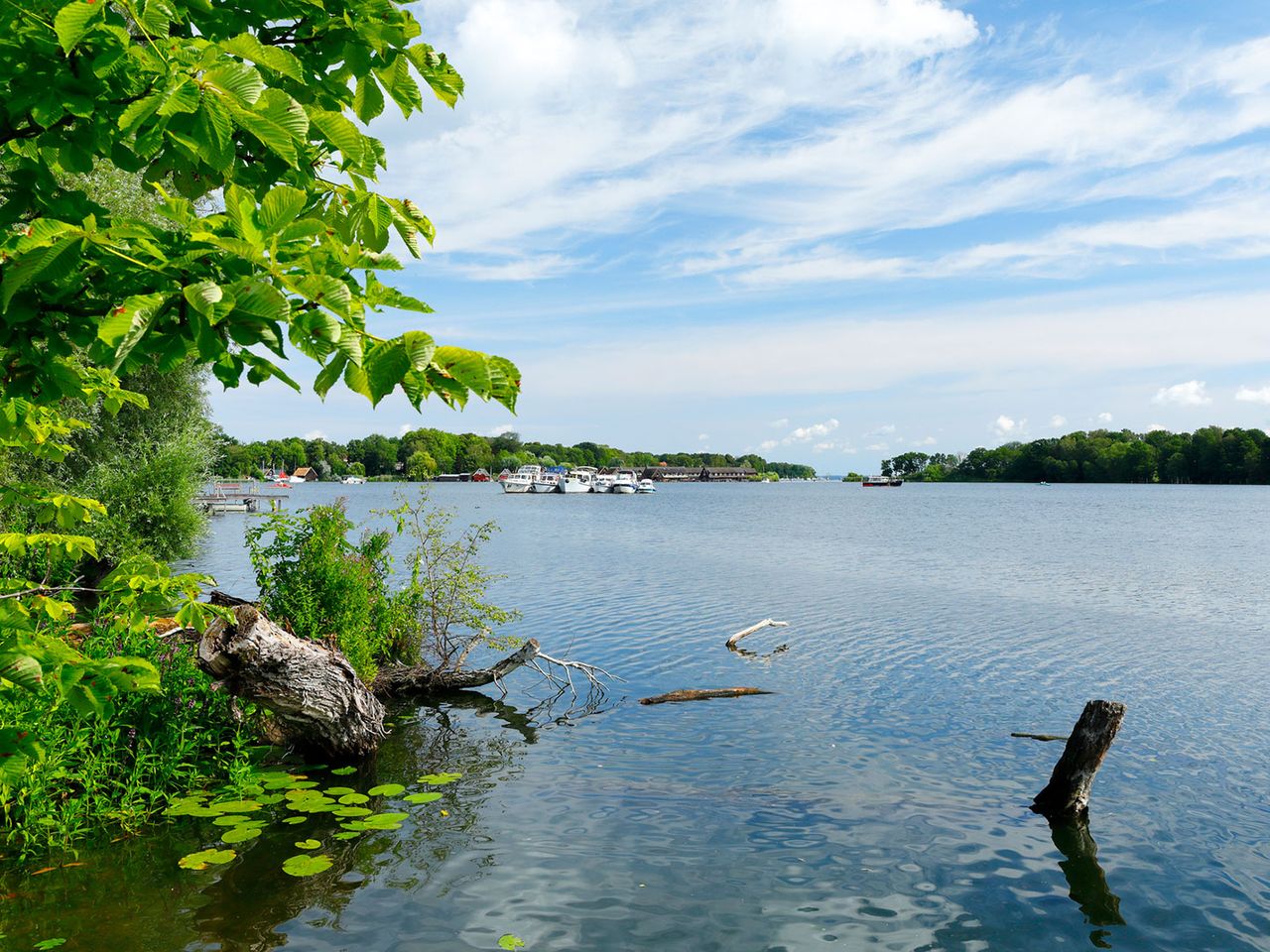 Blick auf Röbel an der Müritz, Mecklenburg Vorpommern