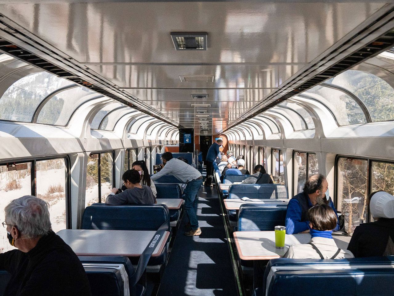 Caféwagen im California Zephyr von Amtrak