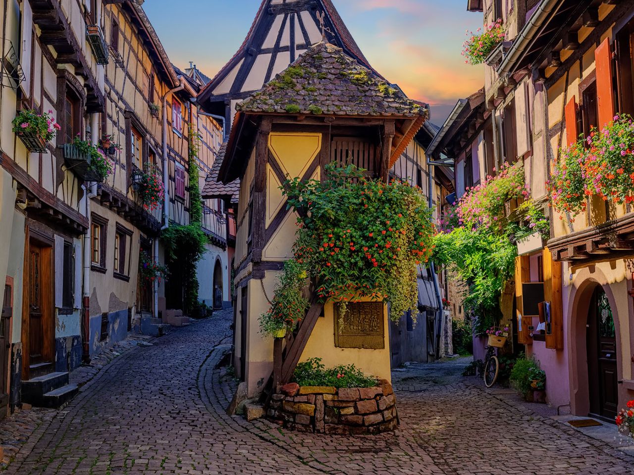 Fachwerkhäuser in Eguisheim