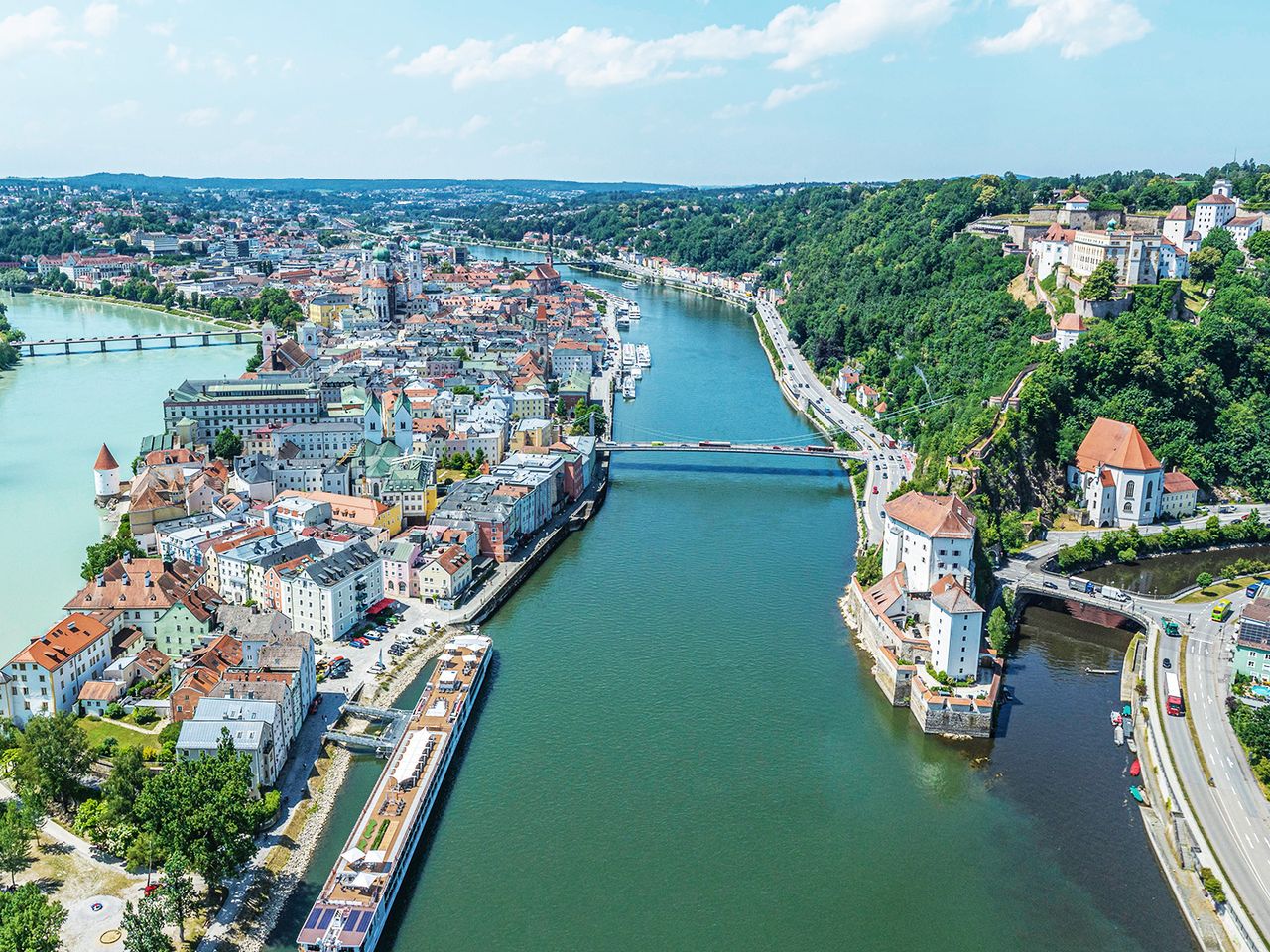 Dreiflüsseeck in Passau