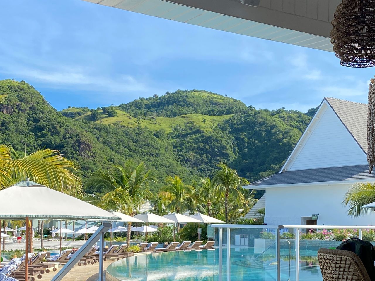 Sandals Saint Vincent, Parisol und Pool