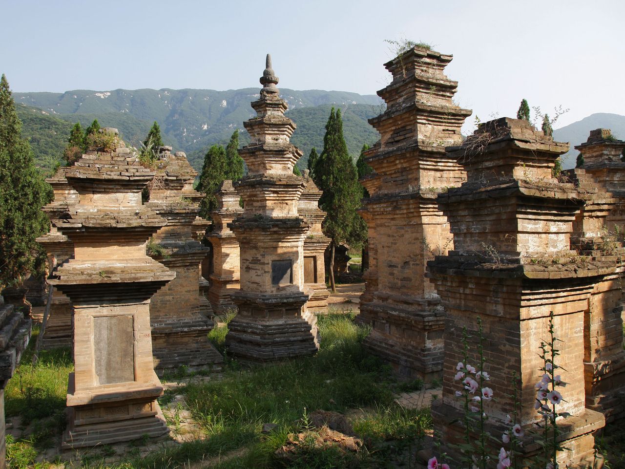 Pagodenwald in Shaolin, China