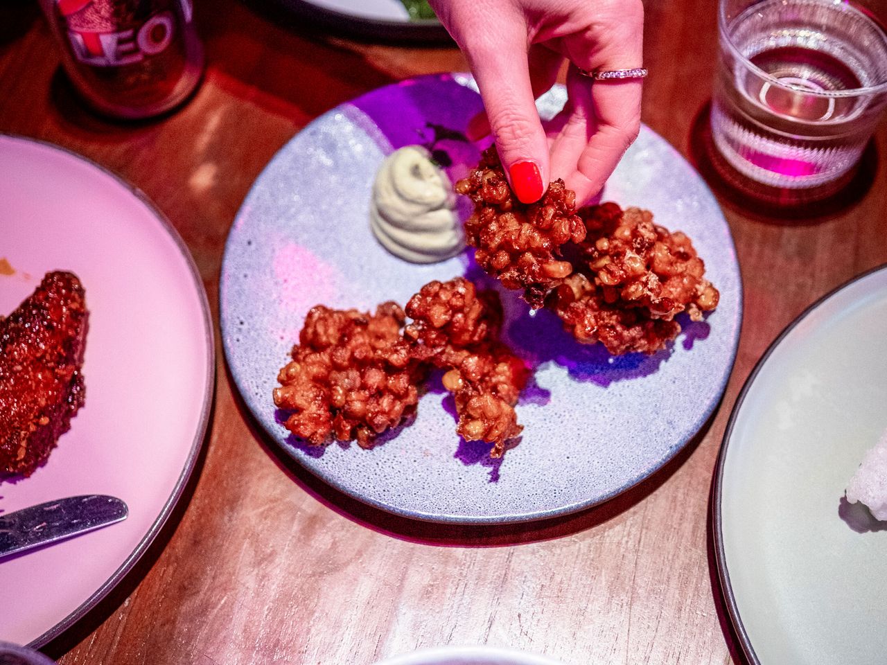 Puffer aus Mais und Currypaste im Jing Jing