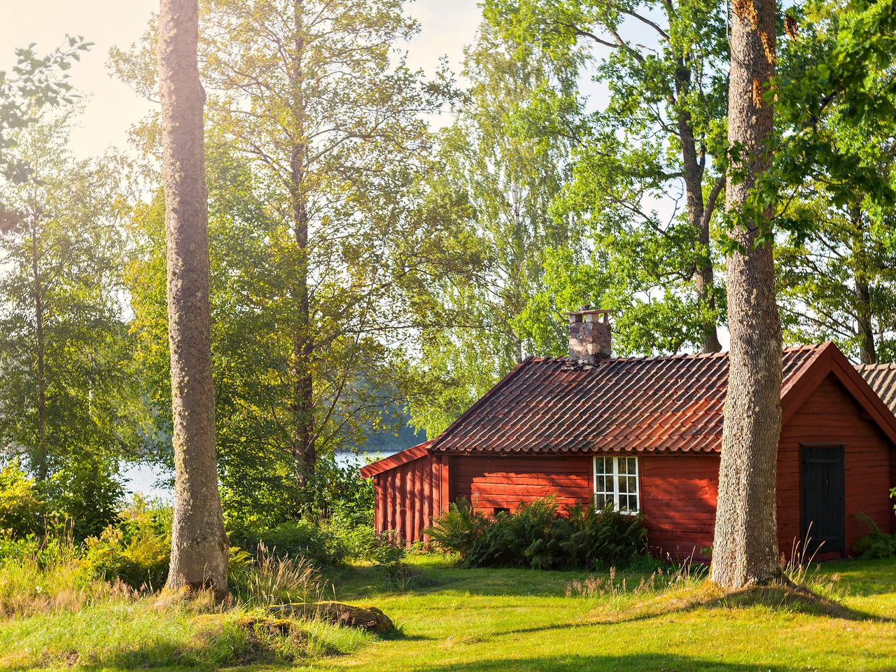Holzhaus in Småland am See