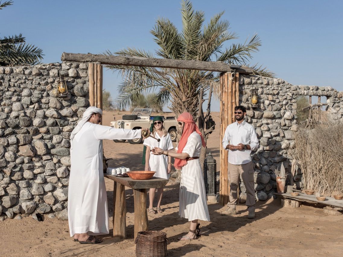 Heritage Safari by Vintage Land Rover - Camp welcome coffee & rose water