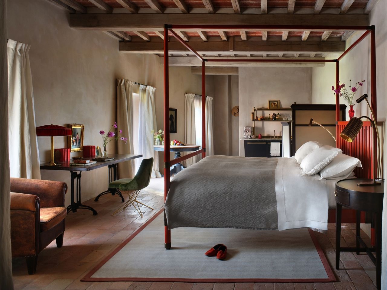 Schlafzimmer Castello di Reschio