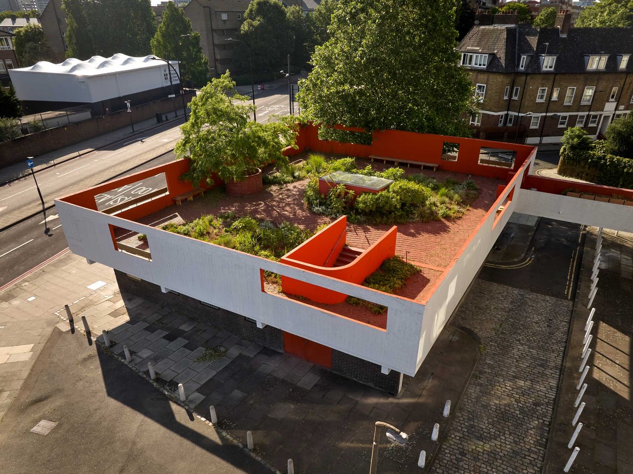 Peveril Gardens, begrünte Dachterrasse in London
