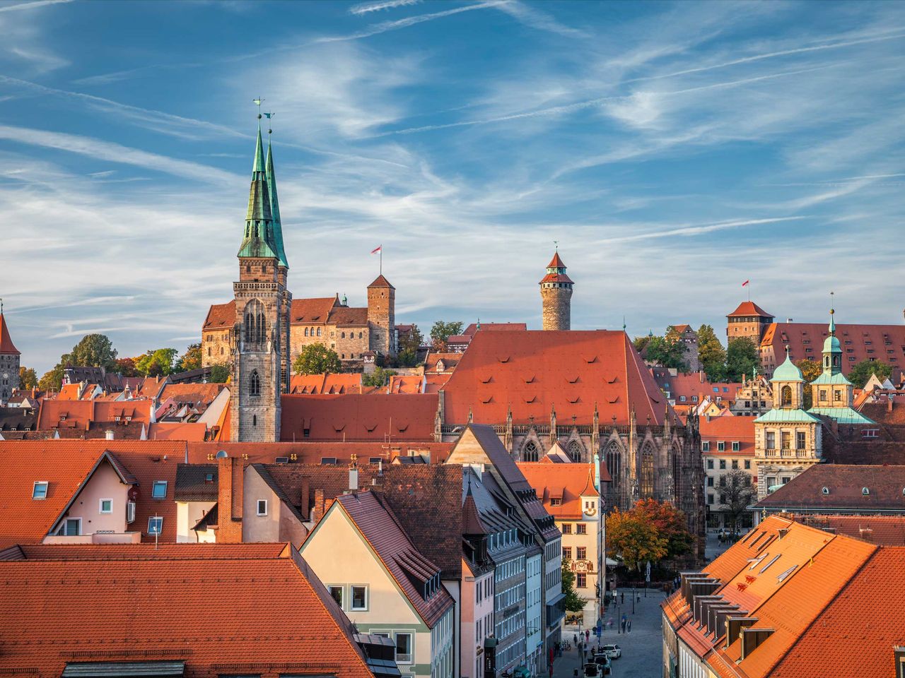 Altstadt Nürnbergs mit der Sebalduskirche