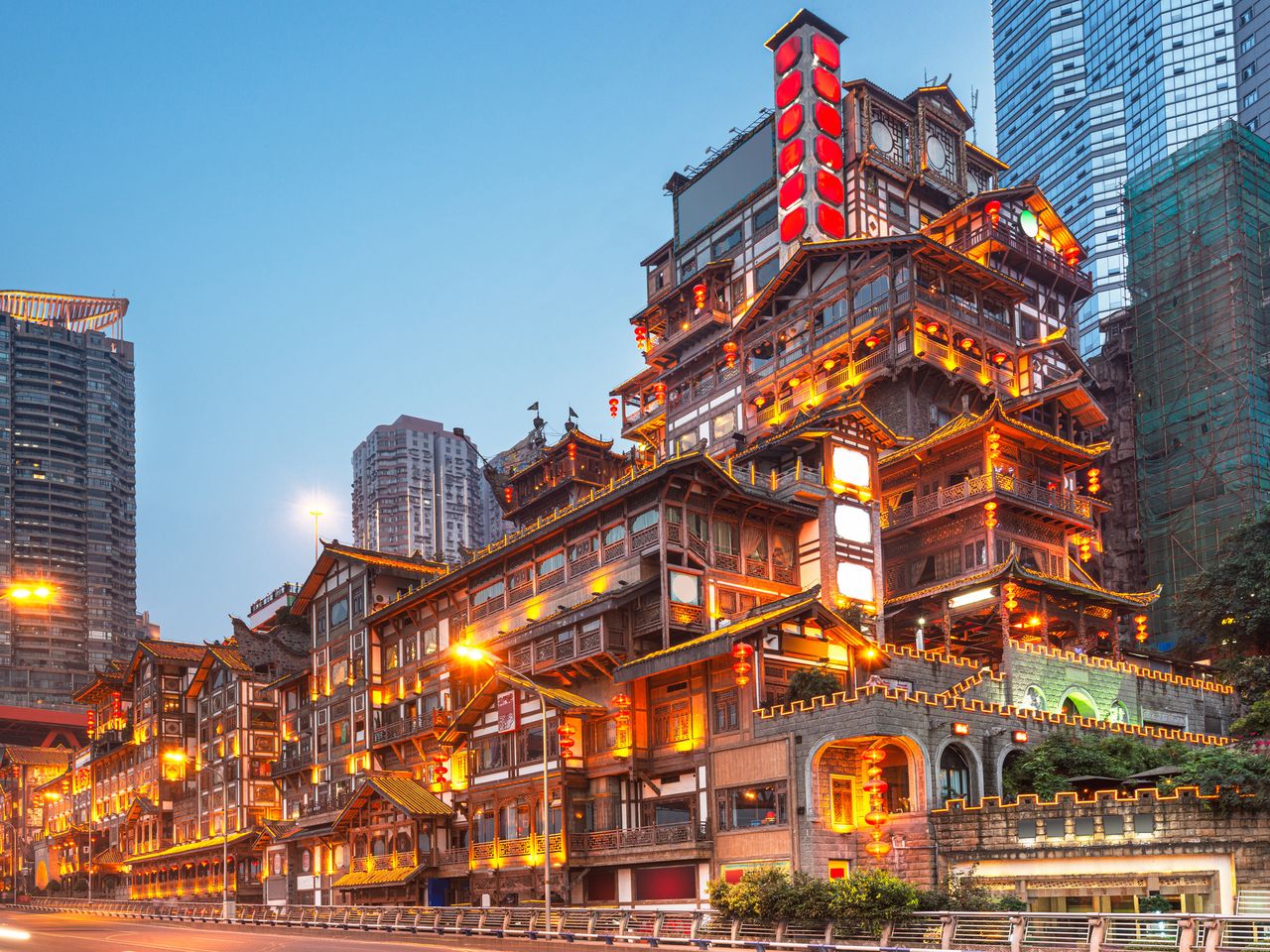 Megacity Chongqing in China