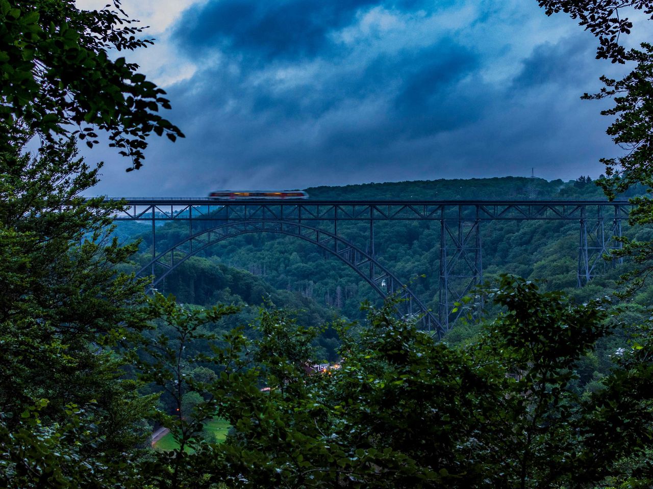 Müngstener Brücke am Abend