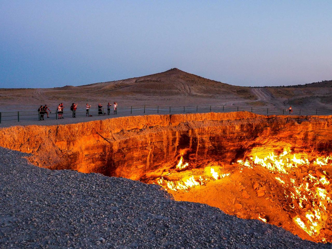 Krater von Derweze, Turkmenistan