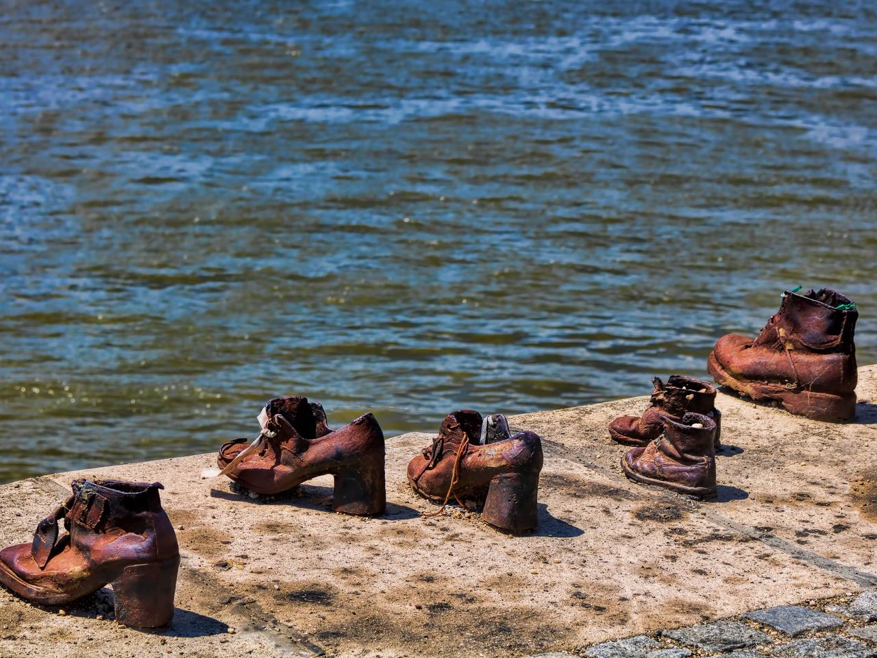 Schuhe am Donauufer, Budapest