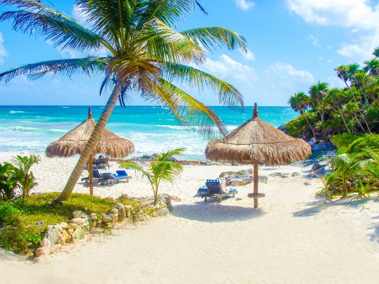 Strand in Tulum, Halbinsel Yucat&aacute;n