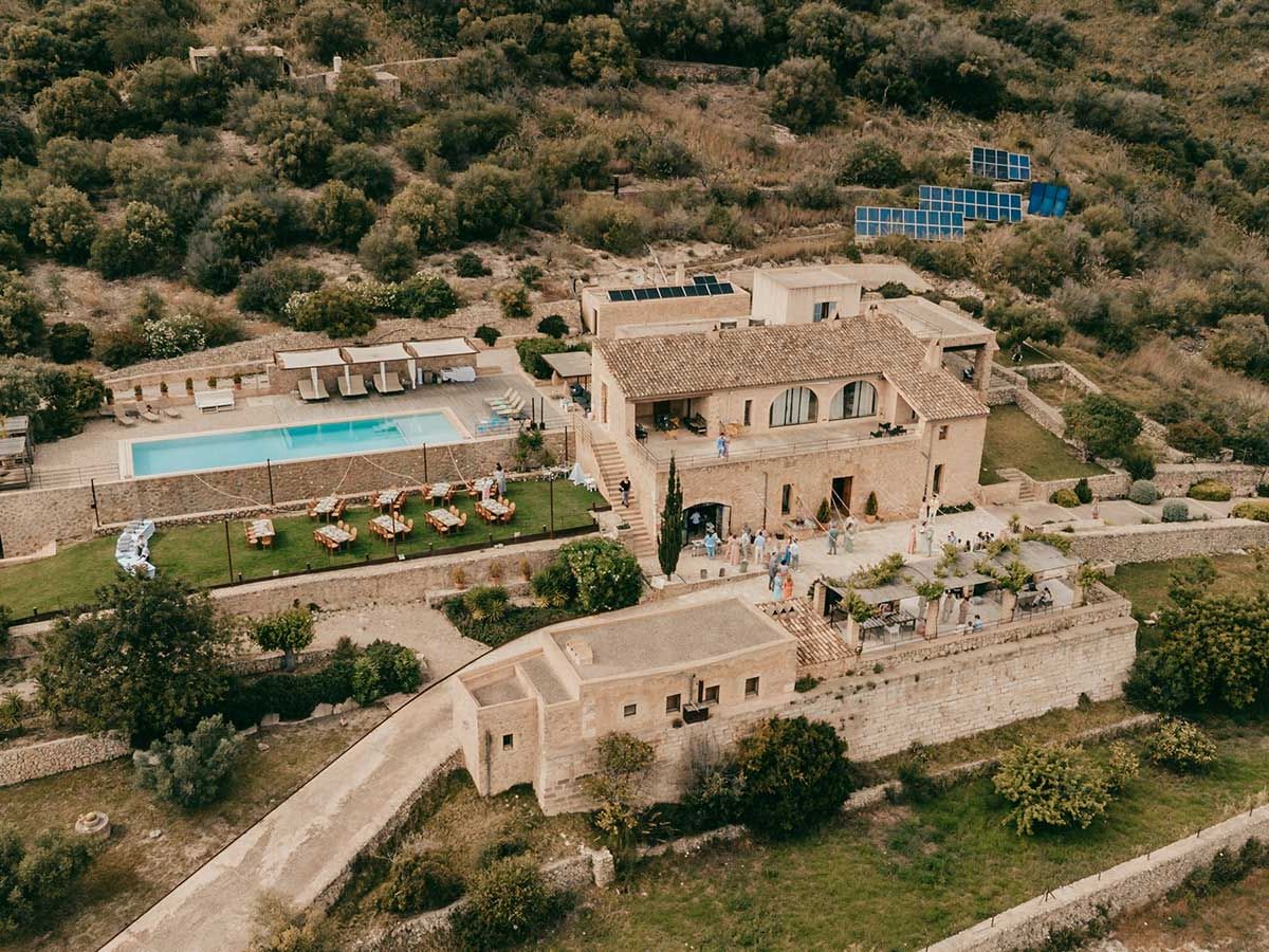 Hochzeits-Arrangement, Finca Son Capellet bei Petra, Mallorca