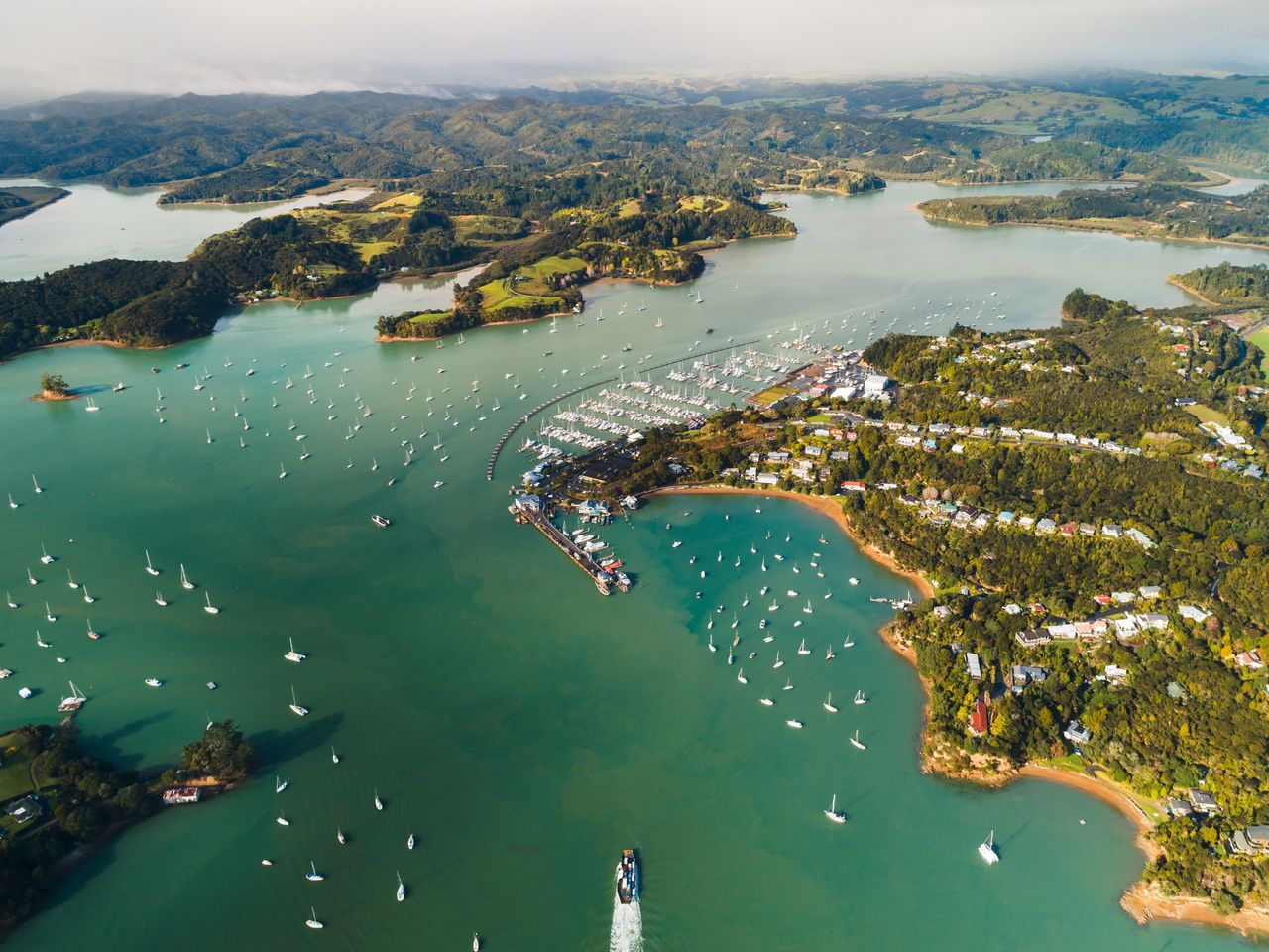 Luftaufnahme Bay of Islands, Neuseeland 