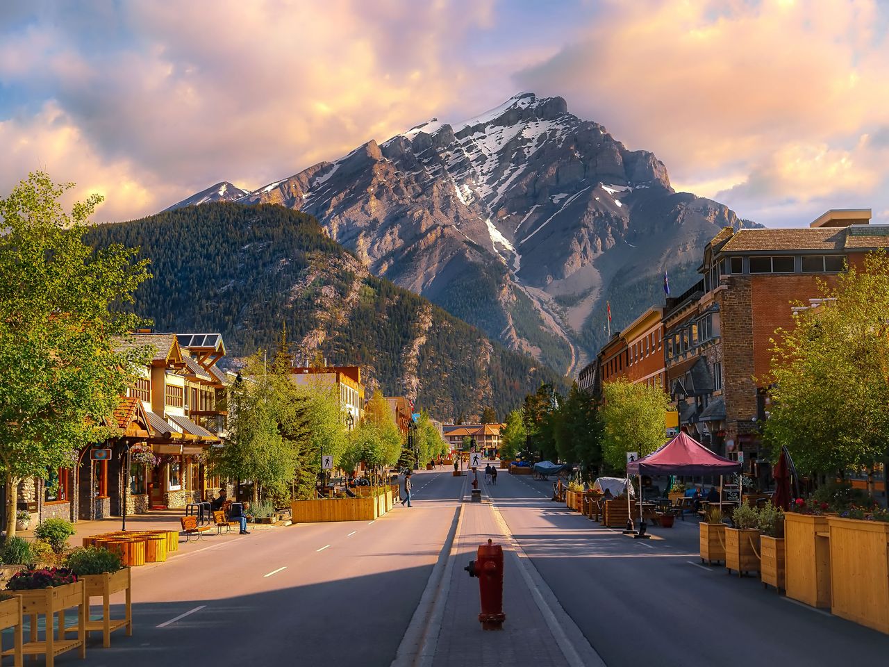 Banff Avenue in Banff, Alberta