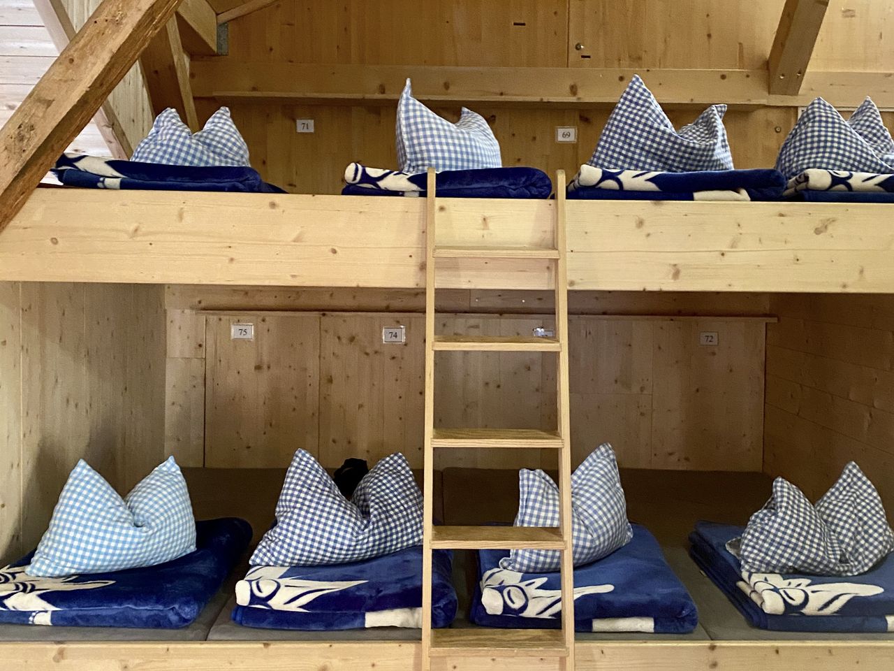 Schlafsaal in der Memminger Hütte