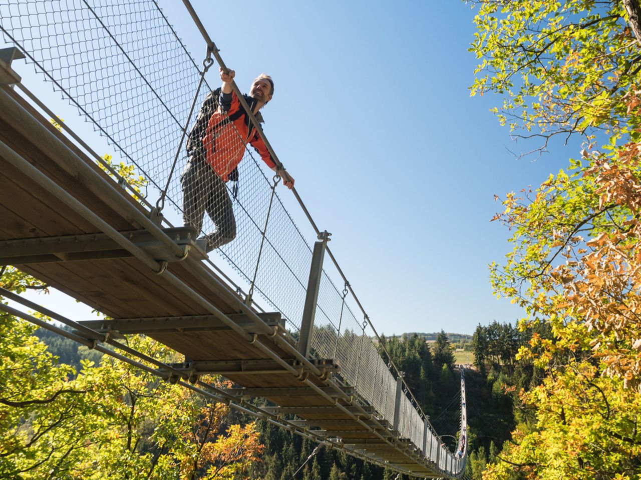 Geierlay Hängeseilbrücke in Mörsdorf