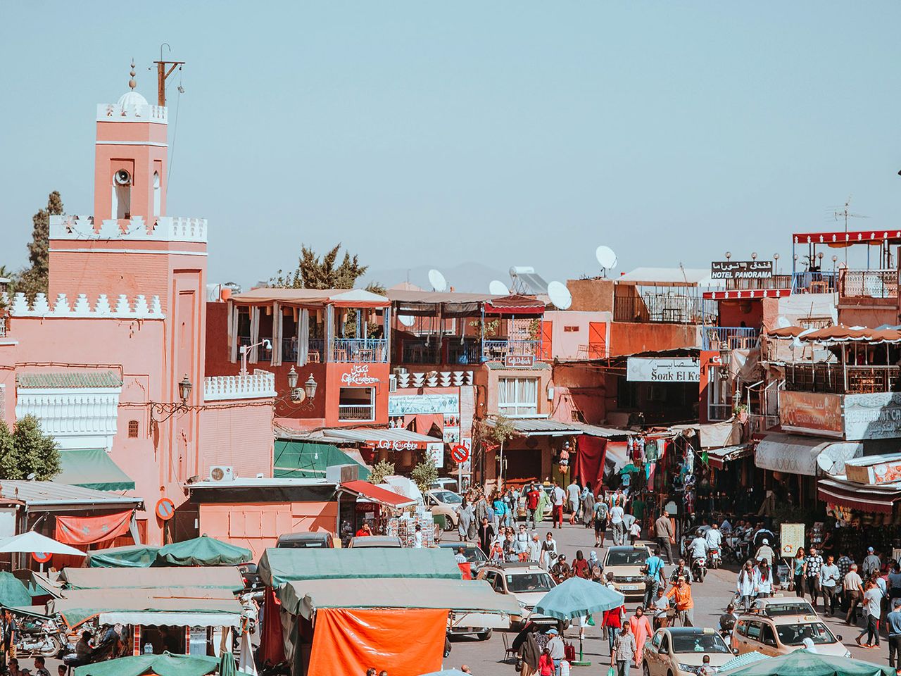Das Gassengewirr der Medina von Marrakesch