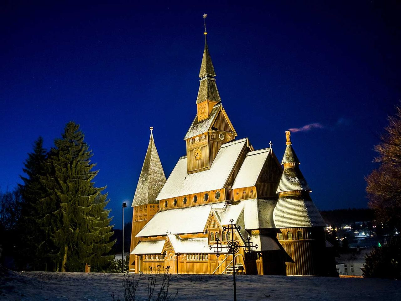Winterurlaub im Harz, Hahnenklee Kirche