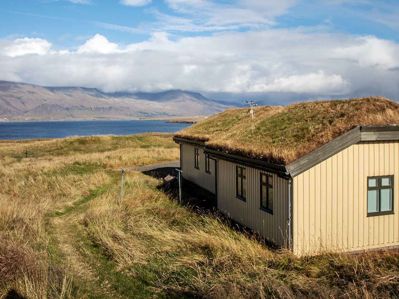 Die Insel Videy liegt vor Reykjavik