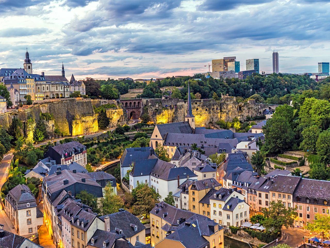 Luxemburg Stadt, von oben 