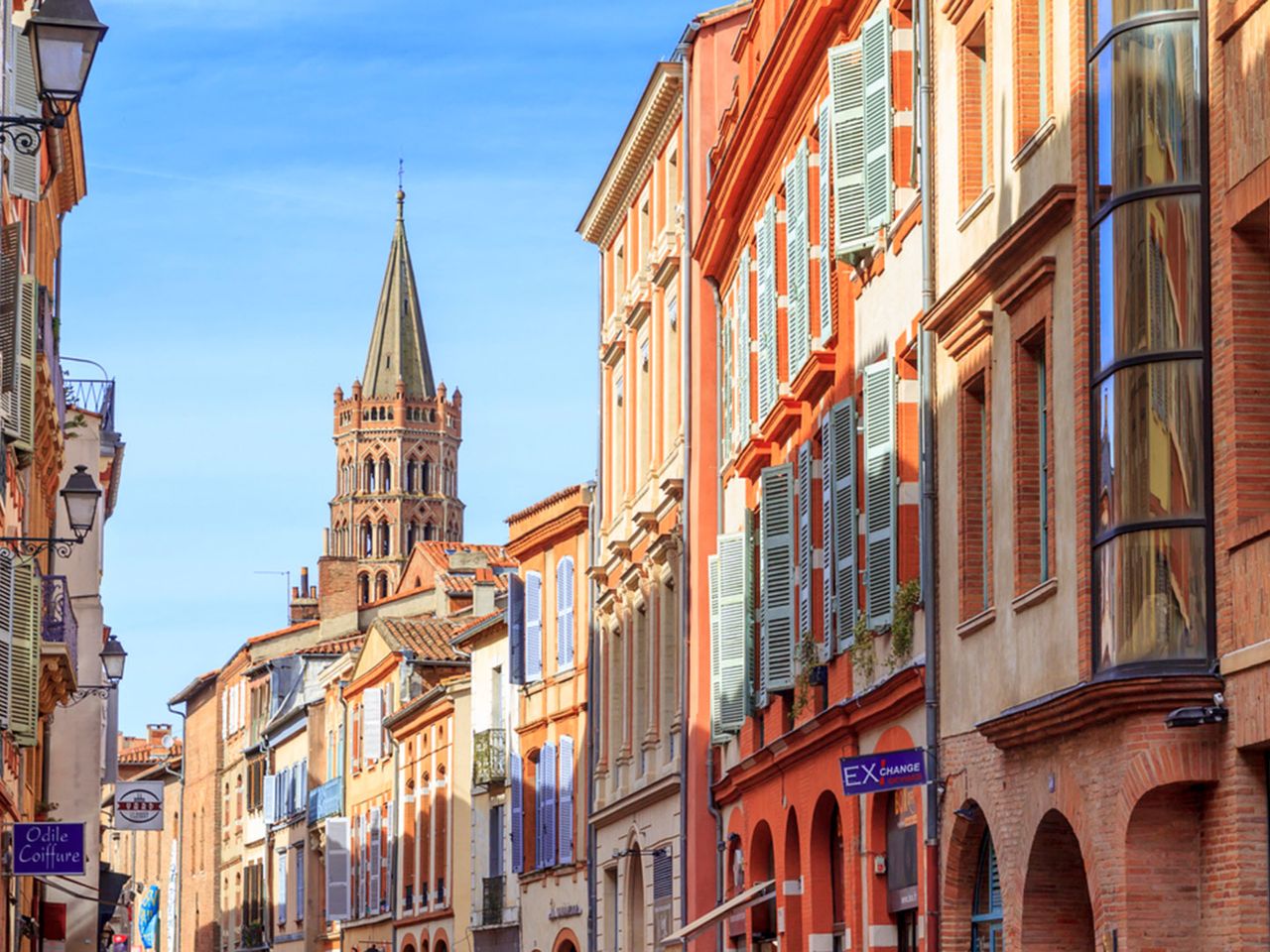 Altstadt von Toulouse mit Basilika Saint-Sernin
